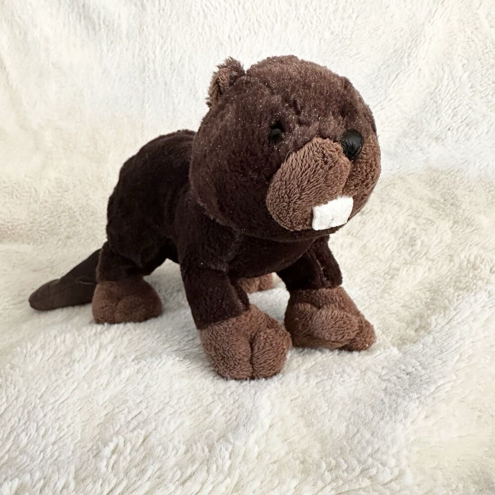 Ganz Webkinz Brown Beaver Plush Stuffed Animal Toy No Code